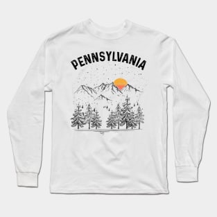 Pennsylvania State Vintage Retro Long Sleeve T-Shirt